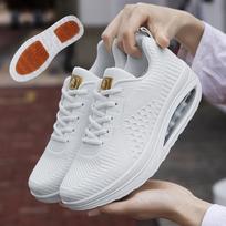 White Mesh Rocking Dance Shoes with Cow Tendon Thick Sole 37 balta