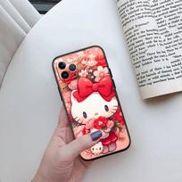 II8 Hello Kitty dėklas telefonui Xiaomi Poco C51 C50 C55 C65 C40 F6 F5 X6 X4 X3 X2 M6 M5 M4 M3 M2 F3 F2 F1 12 12X 9T 10T Pro CC9E A3 A2 A1 Xiaomi Poco M2 Pro rainelės spalva