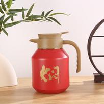 Naujas nerūdijančio plieno vakuuminis termosas puodelis didelės talpos pastorintas senas baltosios arbatos arbatinukas biuro arbatinukas 1800ml