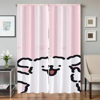 Home Interior Kitchen Curtains for Living Room 2 Pieces Blackout Curtains Door Curtain Maltese Dog Partition Bedroom Decoration W50xH70cmx2pcs-CL