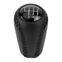 Odinė pavarų svirties rankenėlės apdangalas, skirtas Mazda 3 BK BL5 CR CW6 II GH 0514 black