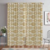 Tulle for Bedroom Bohemian Elegant Room Curtains 2 Pieces Blackout Curtain Shades Partition Halloween Decoration Living Kitchen W50xH70cmx2pcs-CL