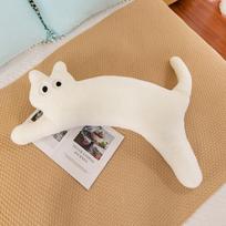 Nauja animacinė dopamino ilga katės pagalvė, mielas miegantis kojų lėlė, pliušinis žaislas, gimtadienio dovana moterims 100cm  0.6kg beige
