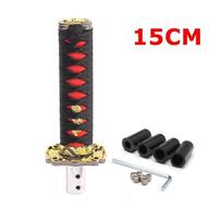 Universalus JDM Katana Samurajų Kardo Pavarų Perjungimo Rankenėlė Su Adapteriais Pavarų Perjungimo Rankenėlė 100MM 150MM SK-1020 black