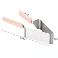 Household Kitchen Baking Tools Pie Knife Desserts Pastry Bread Pizza Divider Slicer Stainless Steel Triangle Cake Slicer Cutter