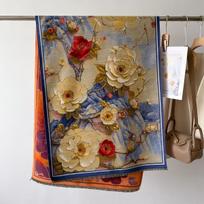 Naujas kašmyro imitacijos šalikas žiemai moterims su raštu kašmyro apgaubas žieminis sutirštintas madingas šiltas universalus šalikas-skara-pledas Echarpe 66X186CM beige