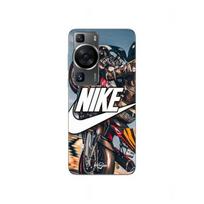 Coque - Maniacase - Huawei P60 - Souple - Nike logo - Blanc, roue moto balta