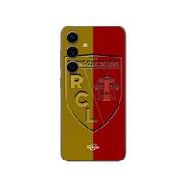Coque Samsung Galaxy S25 RCL LENS Logo fond jaune et rouge Maniacase juoda