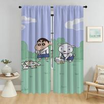 Crayon Blackout Curtains for Living Room Partition Shades Window Curtain Tulle for Bedroom Anti-mosquito Curtains 2 Pieces Child W50xH70cmx2pcs-CL