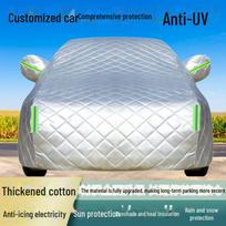„Geely Geometry C“ automobilio uždangalas nuo krušos – sustorintas stogelis nuo saulės, atsparus lietui, atsparus sniegui, šilumą izoliuojantis. Geely Geometry C white