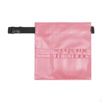 Haircut Tools Scissors Storage Bag Barber Waist Pouch PU Leather Multifunctional Holder Salon rožinė