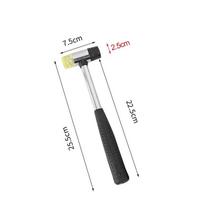 Double Face Soft Tap Rubber Hammer 25/30/35/40/45mm Multifunctional Glazing Window Beads Hammers Nylon Head Rubber Mallet