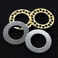 CNC Brass Ceramic Ball Fold Knife Diy Accessories Cage Bearings for Rick Hinderer XM18 Eklipse  Maximus ZT0392 ZT0920 0456 0393 10.6x6.4x1.2mm
