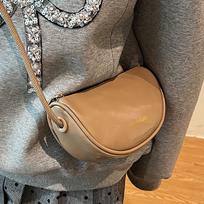 High-End Niche Bag Women'S Fashion Messenger Bag Women'S French Design Single Shoulder Dumpling Bag chaki