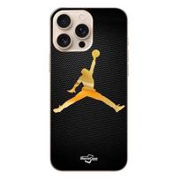 Dėklas – Jordan – Iphone 16 Pro Max – Logo 23 – Aukso spalva – Minkštas auksas