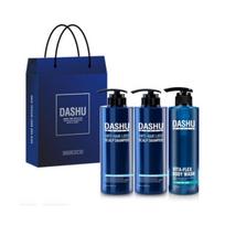 Dasu Daily Herbal Scalp Gold šampūnas ir Vitaflex viskas viename kūno prausiklio rinkinys