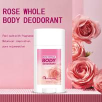 Rose Body Deodorant - Long-lasting And Natural Portable And Refreshing Reduces Underarm Odor One Size white