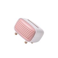 Radio Box Paper Case Desktop Dispenser Napkin Holder Living Room Business Bathroom Kitchen Storage Cover Decoration rožinė