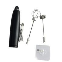 Egg Beater Milk Frother Electric Mixer Convenience Coffee Blender Multipurpose Rechargeable USB Charging Detachable black