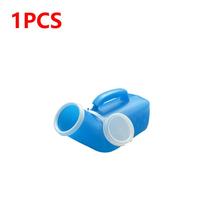 1200ml Urinals for Men Spill Proof Pee Bottle Plastic Portable Urinal with Lid for Car Elderly and Incontinence blue