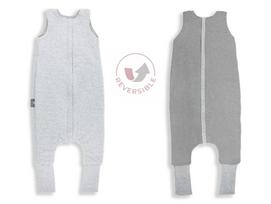 Reversible Sleeping Bag With Legs S (1-2 Years) Melange Grey