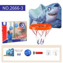 Vaikų krepšinio lankas Krepšinio žaislai su kamuoliu Reguliuojamas aukštis Vidinis mini krepšinio lankas 3+ metų berniukams ir mergaitėms 2666-3 Light Shark Basketball Board 755G gray