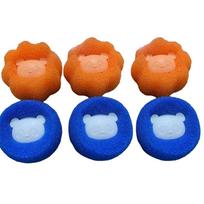 12 Pcs Pet Hair Remover Laundry Balls for Washing Machine Hair Remover for Removing Pet Hair Lint orange