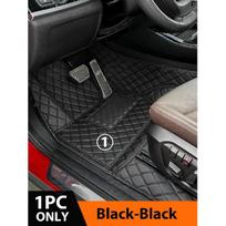 Automobilio grindų kilimėliai Honda Fit Jazz 2008 2009 2010 2011 2012 2013, pagal užsakymą gaminami automobilių kojų kilimėliai, kiliminė danga, interjero aksesuarai 1PC-Black-Black