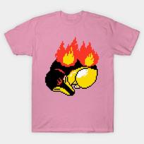 T Shirt Women Sleeping Echidna Pixel Harajuku Print Kawaii Tshirt Summer Short Sleeve Female T-Shirt Top Tee S rožinė