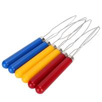 6PCs Wire Loop Button Hook Zipper Pull Assist Tool DIY Accessories Sewing Embroidery Tools
