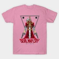 Moteriški marškinėliai „Devil May Cry Harajuku“ spausdinimo Kawaii marškinėliai Vasaros trumpomis rankovėmis moteriški marškinėliai S pink