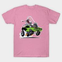 T Shirt Women Fishtailin 1971 Hemi Cuda Sublime Harajuku Print Kawaii Tshirt Summer Short Sleeve Female T-Shirt Top Tee S rožinė