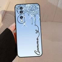Personalised Glitter Name For Honor 90 70 50 Lite Magic 5 Pro 8X 9X Phone Case For Honor X8a X9a X7a X6a X9 X7 X8 X9b Honor X9a white