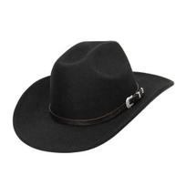 Cowgirl Hat Kalnų krištolas kutų dekoras Kantri muzikos vakarėlis galvos apdangalas plačiakraštis veltinis vakarų kaubojų kepurė su diržo sagtimi vakarėliams ir festivaliams