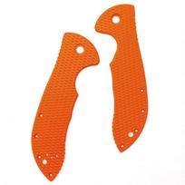 1Pair DIY Knife Handle Patch Shank Non-slip G10 Patch Grips Scales for Emerson Commander Folding Pocket Knife DIY Accessories orange