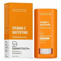 DERMATOUCH Matizuojantis vitamino C apsaugos nuo saulės pieštukas | SPF 60 PA++++ | Šviesinimui | Lengvas, nepaliekantis baltumo apsaugos nuo saulės pieštukas visų tipų odai - 20g