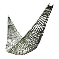 Nylon Rope Meshy Hammock For Outdoor Sleeping Net Bed With Rope Nylon Rope Hammock Mesh Hammock žalia