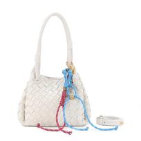 Same Model as Xiaohongshu: Woven Bag, Handbag, Messenger, Fresh Niche Shoulder, Underarm Bag. 18×12×17 cm balta