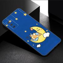 Cartoon Corgi Dog Phone Case For Samsung Galaxy A01 A03 Core A04 E A02 A05 A10 A20 A21 A30 A50 S A6 A8 Plus A7 2018 Black Cover Samsung A05S 4G blue