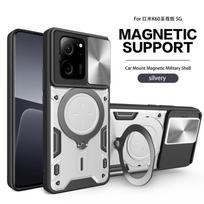 For Xiaomi Mi 13T Mi 13T Pro Case Car Magnetic Ring Stand Armor Phone Cases For Mi13T Mi 13 T Pro Xiaomi13T Back Cover Funda For Mi 13T sidabras