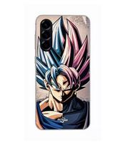 Case - Maniacase - Samsung Galaxy A56 - Silicone - Dragon Ball Z - Goku SSJ juoda