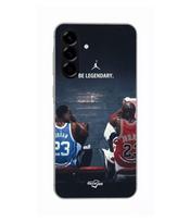 Case - Maniacase - Samsung Galaxy A56 - Silicone - Black - Young Jordan vs Old Jordan juoda