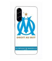 Case - Maniacase - Samsung Galaxy A56 - Silicone - Flexible - OM Olympique de Marseille Logo juoda