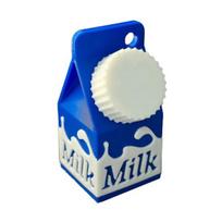 Milk Carton Pill Holder Mini Milk Carton Keychain Pill Storage Bottle