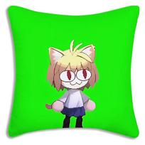 Neco Arc Funny Meme Kawaii Pillow Covers Cartoon Sofa Decorative Home Double-sided Printing Short Plush Cute Cushion Cover 30x30cm