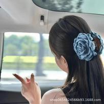 French Girl Rose Flower Shark Clip - Blogger-Recommended Headdress Hair Accessory