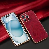 Genuine Oil Wax Leather Phone Case for iPhone 16 Pro Max 16 Plus 16pro Luxury Soft Edges Shockproof Camera Protection Cover For iPhone 16