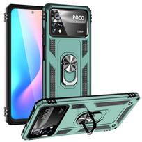 For Xiaomi Poco X4 Pro Case Magnet Metal Ring Armor Shockproof Coque For Poko Poxo Little X4 Pro X4Pro Pocox4pro 5G Bumper Case For Poco X4 Pro