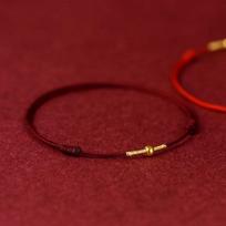Mados rankų darbo apyrankė Raudona virvė Lucky Bangle Moterys Vyrai Geriausia apyrankė kulkšnies apyrankė Bracelet vyno raudonos spalvos