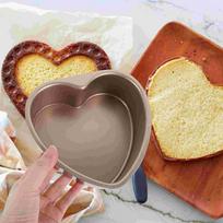 Paper Cups with Lids Heart Shaped Live Bottom Cake Mold Molds Pans Tool Baking Tin for Kitchen Golden Dad auksinė